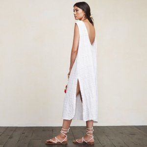 Reformation Laguna Dress White Linen XS